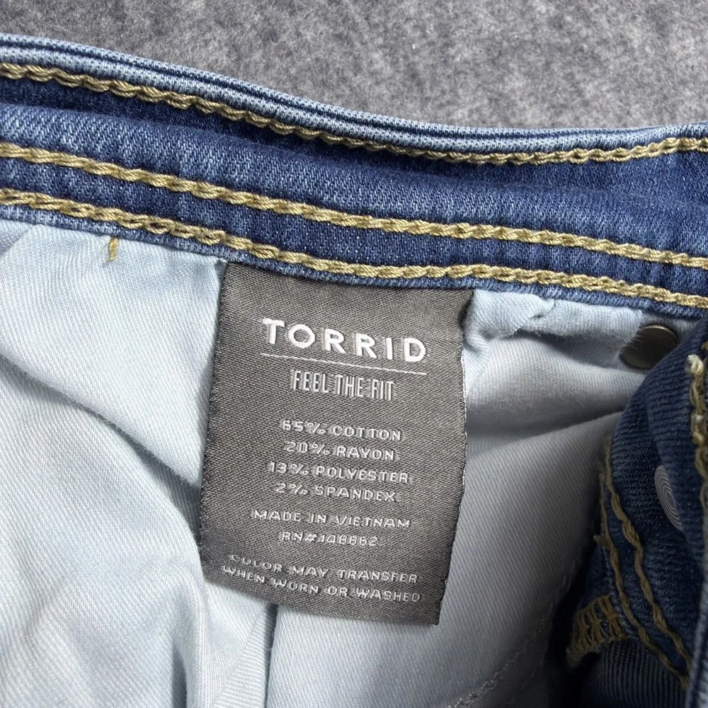 Torrid‎ Shorts Womens Size 22 Blue Jean High Rise Stretch